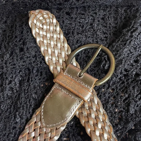 GAP Metallic Braided Leather Belt - Picture 7 of 7